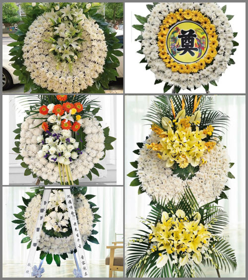 广东肇庆市封开县莲都镇四村村花圈速递